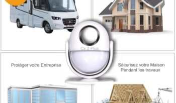 
										Alarme de Camping Car – Alarme de Porte – Sirène 125 DB Détecteur de Mouvement – 4 Détecteurs d’ouverture- 2 Télécommandes – 8 Autocollants – Alarme Maison full									
