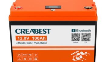 
										Batterie LiFePO4 100Ah 12.8V pour camping-car caravane camping bateau hors réseau avec Bluetooth full									